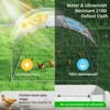 XBRIGH Large Metal Chicken Coop Walk-in Poultry Cage Chicken Run Pen Duck House with Waterproof and Anti-Ultraviolet for Outdoor Farm Use Spire Roof - 4 of 4