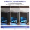 Hommpa Modern Open Shelf LED Nightstand with 2 Drawers & Table Charging Station - 4 of 4