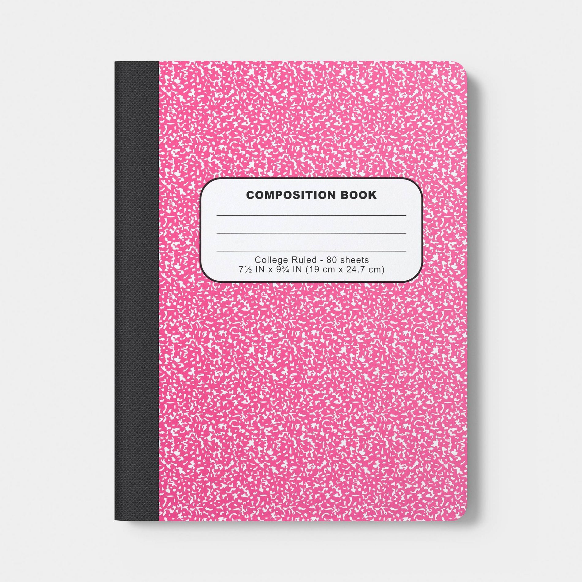 College Rule Composition Book 7.5"x9.75" Poly Cover Pink - Dealworthy™