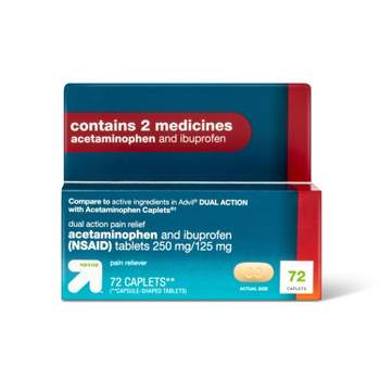 Acetaminophen Pain Reliever Caplet - 72ct - up & up™