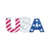 Transpac Patriotic MDF Patriotic Tray Block Decor Set of 2 Home Decorations Patriotic - 2 of 3