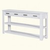 KIGFTSOD Stylish Entryway Console Table with 4 Drawers and 2 Shelves, Suitable for Entryways, Living Rooms - 4 of 4