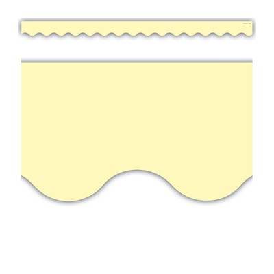 Teacher Created Resources Pastel Yellow Scalloped Border Trim, 35 Feet (Pack of 6)