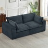 Loveseat Corduroy Cloud Boneless Sofa with Modular Sectional Design and Oversized Comfort - 2 of 4