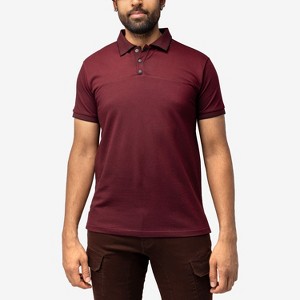 XRAY Men's Short Sleeve Pieced Pique Tipped Polo - 1 of 4
