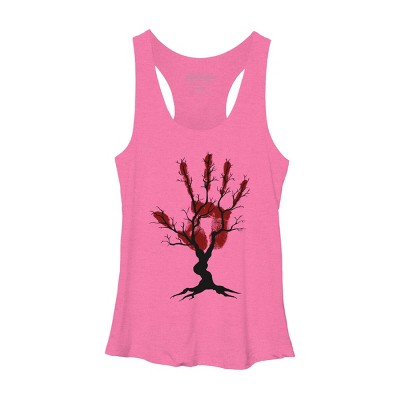 Women's Design By Humans Halloween Tree By aisenArt Racerback Tank Top