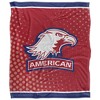 American University Logo Dots Silky Touch Blanket White 50x60 - 2 of 4