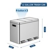 Step-on Trash Can, Stainless Steel Trash Can with Soft-Close Lid and Removable Inner Bucket, for Kitchen and Home Office - 3 of 4