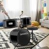 Gammon 3-Piece Junior Drum Set, Beginner Drum Kit with Throne, Cymbal, and Drumsticks - 2 of 4