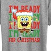 Women's - SpongeBob SquarePants - I'm Ready For Christmas Short Sleeve Graphic T-Shirt - 2 of 4