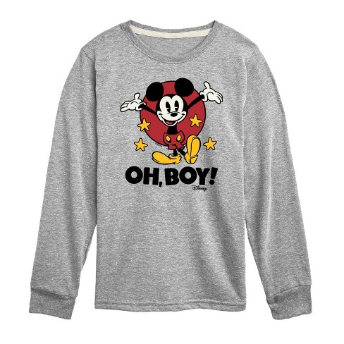 Boys' - Disney - Mickey Mouse Long Sleeve Graphic T-Shirt - image 1 of 4