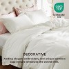 Cotton Duvet Cover Boho Textured Embroidery Jacquard Duvet Cover Set Soft and Breathable Bedding Set for All Seasons - 3 of 4