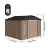 8'x8' Outdoor Storage Shed, Large Garden Shed, with Slooping Roof and 4 Vents - 3 of 4