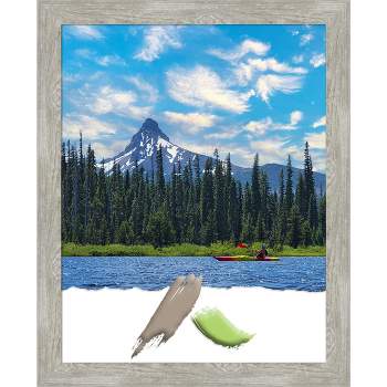 Amanti Art Dove Narrow Greywash Picture Frame