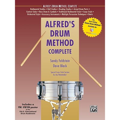 Alfred Alfred's Drum Method Complete Book & Rudiment Poster