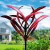Cyan Oasis 82-Inch Crimson Magnolia Wind Spinner - 2 of 4