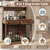 Anybear 38" End Table, Heavy Duty Dog Cage Table with 2 Storage Drawers and Shelves - 3 of 4