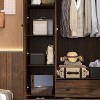 FUFU&GAGA 4-Doors Armoire With Hanging Rod and 5 Drawers - 3 of 4