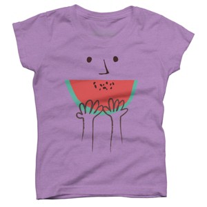 Girl's Design By Humans Summer smile By radiomode T-Shirt - 1 of 3