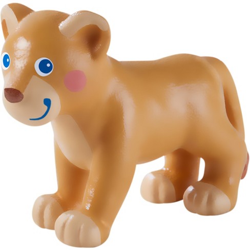 Haba Little Friends Lion Cub - Chunky Plastic Zoo Animal Toy Figure (2