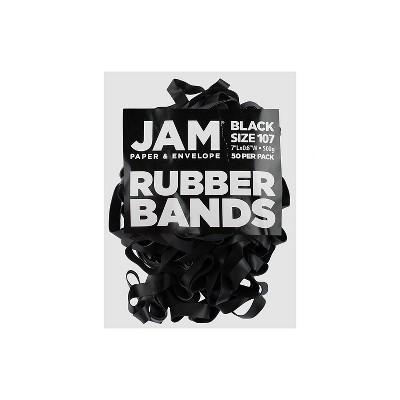 JAM Paper Colored Rubber Bands #107 50/Pack (333107RBBL)