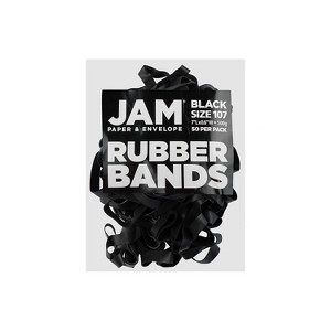JAM Paper Colored Rubber Bands #107 50/Pack (333107RBBL) - 1 of 4