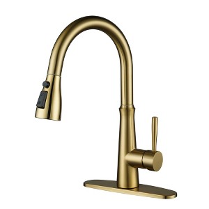 WOWOW Single Handle Pull Down Sprayer Kitchen Faucet - 1 of 4