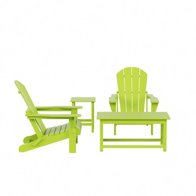WestinTrends  4-Piece Outdoor Paio Adirondack Conversation Set