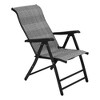 GustoWave Outdoor Folding Rattan Camping Chair with Adjustable Backrest & Widened Armrest, Sun Lounger for Patio, Garden, Beach - 2 of 4