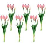 Northlight Real Touch™ Pink Artificial Tulip Floral Bundles, Set of 6 - 18"