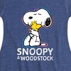 Girls' - Peanuts - Snoopy And Woodstock Fit & Flair Cap Sleeve Dress - 2 of 4