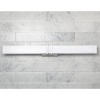 Possini Euro Design Exeter Modern Wall Light Brushed Nickel 36" Light Bar LED Fixture Silk Screened Glass Shade for Bedroom Bathroom Vanity Reading - 2 of 4