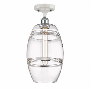Vaz - 1 Light Semi-Flush Mount In Industrial Style-11.13 Inches Tall and 8 Inches Wide - 1 of 1