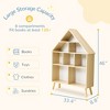 Arceso 4-Tier Dollhouse Bookshelf, Bookcase with Storage Display for Playroom & Nursery - 3 of 4