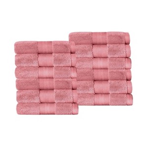 Luxury Cotton Heavyweight Solid Plush Towel Set by Blue Nile Mills - 1 of 4
