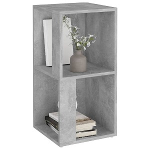 CLIHOME 2-Tier Side End Table Corner Cabinets Bedside Sofa Table With Storage Shelves - 1 of 4