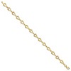 Black Bow Jewelry 14k Yellow Gold 6mm Polished Fancy Link Chain Bracelet, 7.5 Inch - 2 of 4