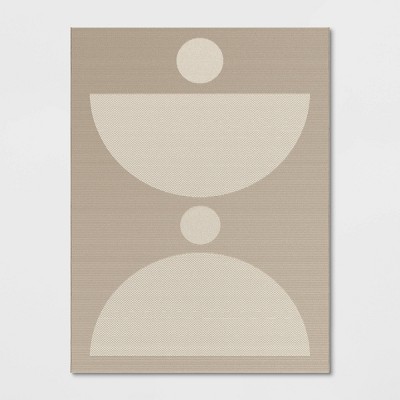 Grace Half Circle Rectangular Woven Indoor Outdoor Area Rug - Threshold™