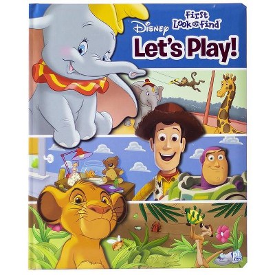  Disney: Let's Play - (Look and Find) (Board Book) 