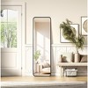 Elegant Lighting Contour Metal Rectangle Mirror 18x60 in Black - 2 of 4