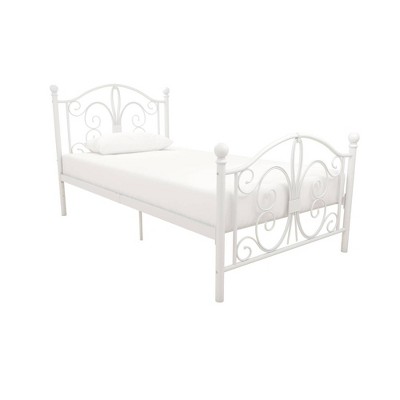 Twin Kids' Bombay Metal Bed White - Room & Joy