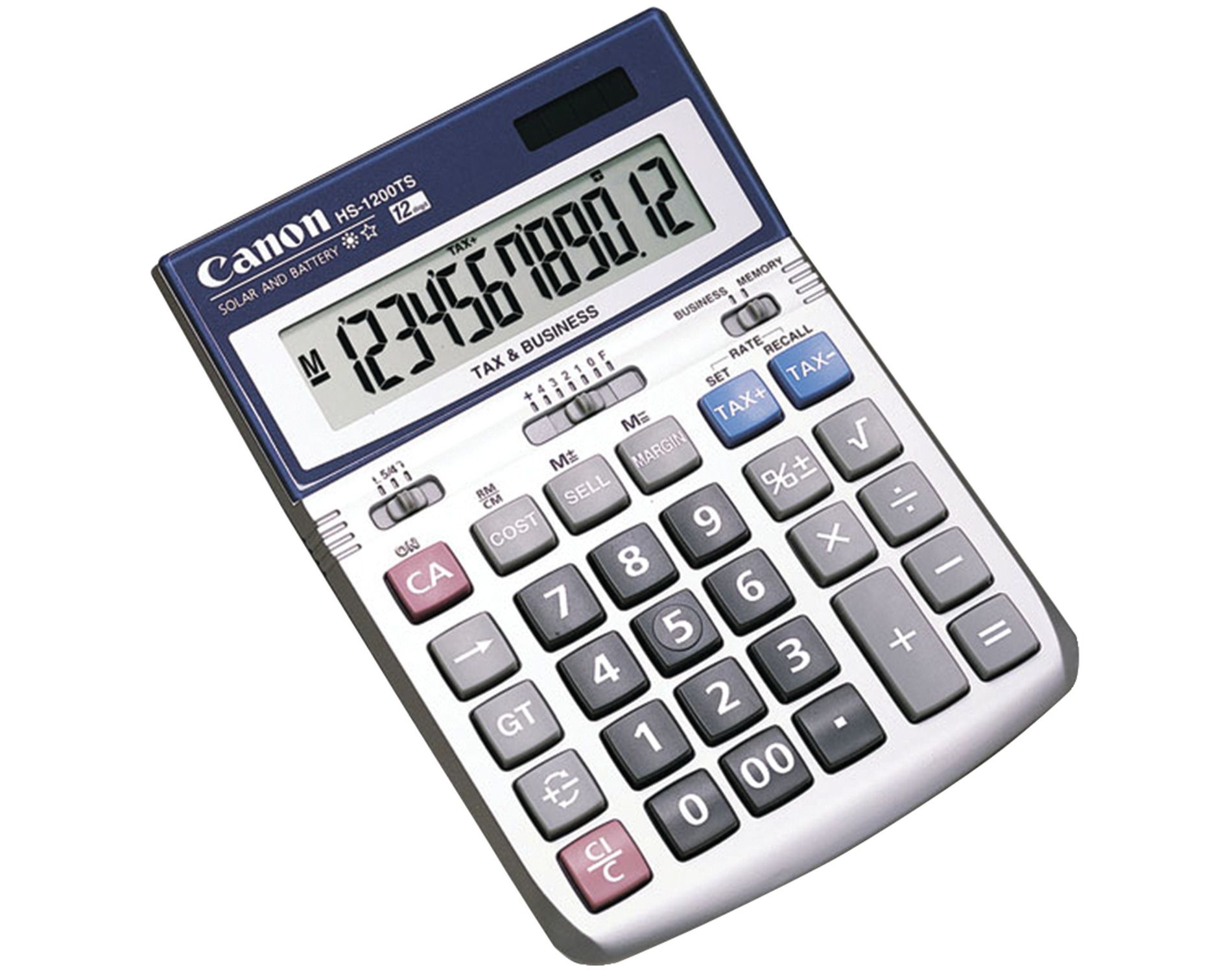 Canon® HS1200TS 12-Digit Calculator in Silver
