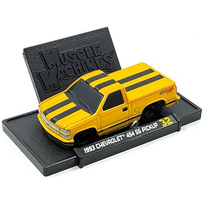 Yellow and Black Diecast Chevrolet Truck Model for Kids