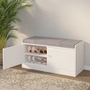 NicBex Storage Bench Shoe Rack Bench with Shoe Storage  with Cushion for Bedroom, Entryway - 3 of 4