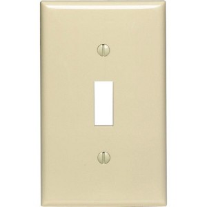 Leviton Ivory 1 gang Nylon Toggle Wall Plate (Pack of 20) - 1 of 1