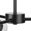 Progress Lighting Haas 6-Light Chandelier, Matte Black, Opal Glass - 3 of 3