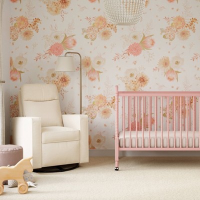 Gabby Pillowback Natural Oat Swivel Glider with High Support