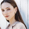 Sanctuary Project by sanctuaire Geo Textured Knot Stud Earring Gold - 3 of 3