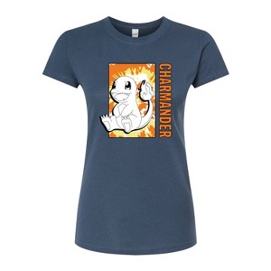 Women's - Pokémon - Tie Dye Charmander Fitted Graphic T-Shirt - 1 of 3