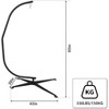 Heavy Duty Steel Hammock Stand, 550 lb Capacity, Adjustable Portable Hammock Frame with Chains & S-Hooks - 2 of 4